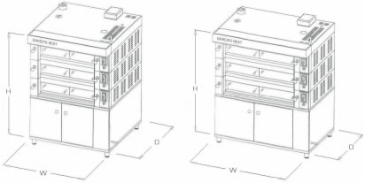 Deck Oven Dimensions